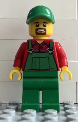 Buy LEGO City Minifigure Cty0499 Overalls Farmer Green - 60052 • 2.93£