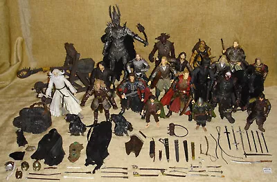 Buy Huge Vintage Lord Of The Rings Action Figure Bundle Lot + Catapult & Weapons Htf • 44.99£