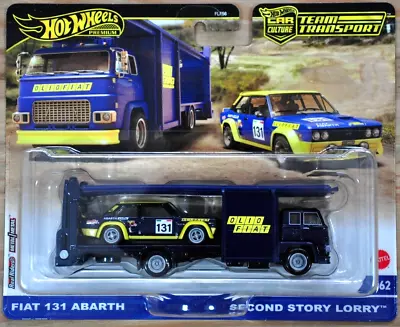 Buy Hot Wheels Fiat 131 Abarth & Second Story Lorry Team Transport - New 2024 • 24.99£