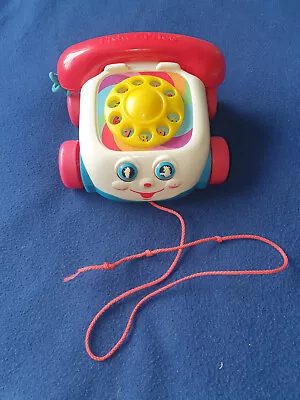 Buy FISHER PRICE Chatter Telephone - Classic Pull Along Phone - Age 12M+ USED • 1.50£