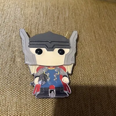 Buy Funko Pop Marvel Thor  Large Pin Badge On Stand • 3.50£