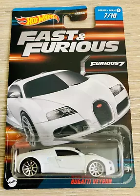 Buy Hot Wheels Bugatti Veyron 1:64 Fast And Furious HNT17 • 9.99£