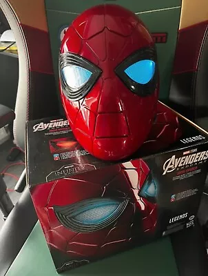 Buy SPIDER-MAN Iron Spider Electronic Helmet+Glowing Eyes-6 Light+Adjustable Fit • 54.99£