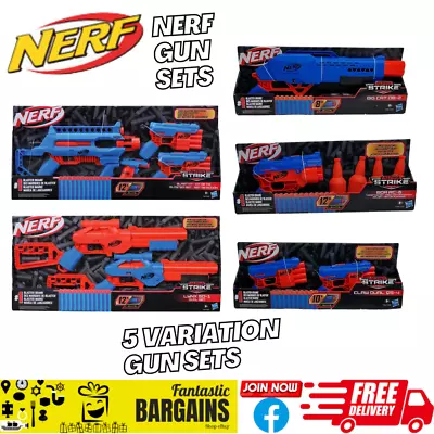 Buy NERF Alpha Strike Gun Sets Complete With Targets And Bullets Darts 5 Variations • 11.99£