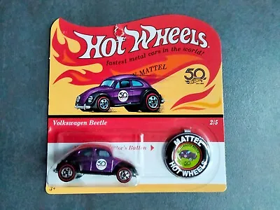 Buy Hot Wheels Volkswagen Beetle (VW) - 50th Anniversary - Redline Wheels Replica • 14£