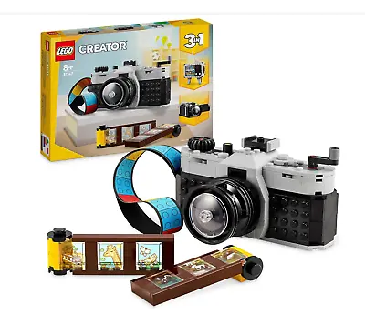 Buy LEGO Creator 31147 Retro SLR Film Camera,  TV & Video Camera 3-in-1 Set • 17.75£