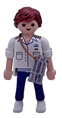 Buy Playmobil Figure Officer From 9216 Cruise Ship Collectible Figure With Binoculars • 4.63£