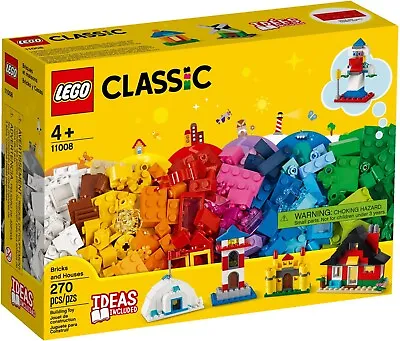 Buy LEGO Classic 11008 Bricks And Houses - 270 Pieces - Ages 4+ New And Sealed • 21.99£