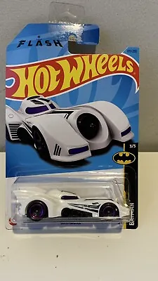 Buy Hot Wheels White Batmobile Long Card • 2£