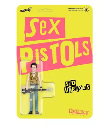 Buy SUPER7 Sex Pistols Sid Vicious Reaction Action Figure 3.75  *NEW* • 17.95£