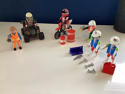Buy Playmobil Stunt Racing Theme Figures Accessories Car Motorbike Workers • 6.95£