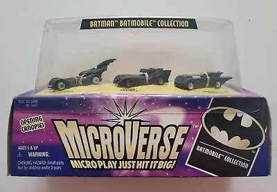 Buy Batman Microverse Batmobile Collection Mini Figure Set Kenner Toys 1996 • 19.99£