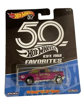 Buy 2018 Hot Wheels - Real Riders - 50th Favorites - '55 Chevy Bel Air Gasser • 25£