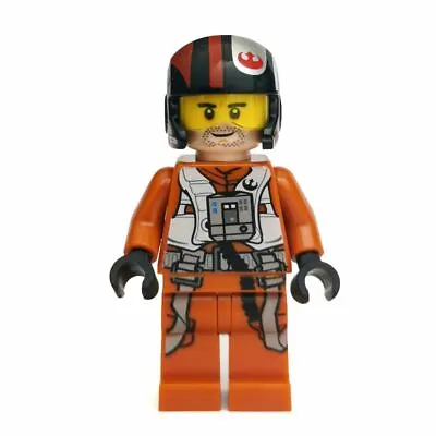 Buy Lego Star Wars Poe Dameron Pilot Minifigure SW0658 Poe's X-Wing Fighter 75102 • 12.77£