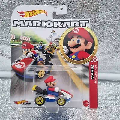 Buy Hot Wheels Mario Kart Mario Standard Kart Brand New & Sealed • 9.95£
