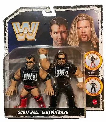 Buy Scott Hall & Kevin Nash Outsiders WWE NWO Tag Team Mattel Retro Figures Hasbro • 52£