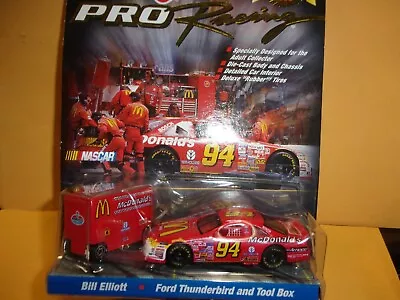 Buy Mattel Hot Wheels Pro Racing Pit Crew # 94 Bill Elliott McDonald's T-Bird & Box • 10.81£