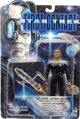 Buy STAR TREK FIRST CONTACT LT. CMDR. LAFORGE 5  /ca. 14cm PLAYMATES FOR UNPACKERS • 12.02£