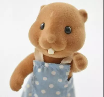 Buy Sylvanian Families Waters Beaver Brother Vintage Original Figure Clothed    #125 • 12£