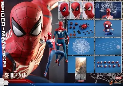 Buy In Hand! New Hot Toys VGM31 Marvel's Spider-Man Advanced Suit 1/6 Action Figure • 308£