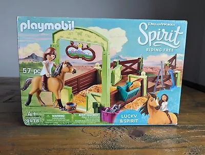 Buy PLAYMOBIL 9478 Spirit Riding Free Lucky And Spirit With Horse Stall, Opened Box • 5£