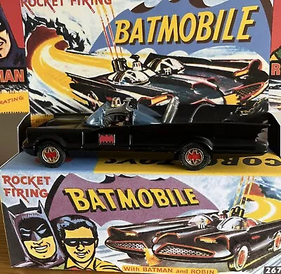 Buy Corgi Toys 267 Batmobile. 1st Edition. Bat Hubs + Box & Display Plinth • 36£