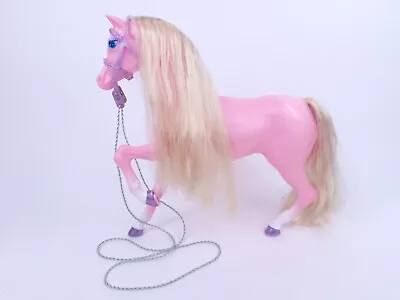 Buy Barbie Nutcracker Princess Marzipan Pink Horse Blonde Hair W/ Bridle Mattel • 35.97£