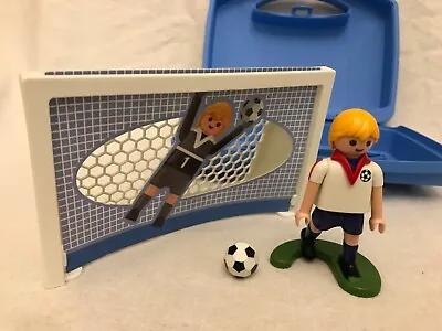 Buy Playmobil Footballer Football Penalty Shootout Carry Case • 2.99£