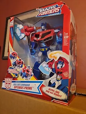 Buy Transformers Animated Roll Out Command Optimus-hasbro Year 2007- Vintage • 55£
