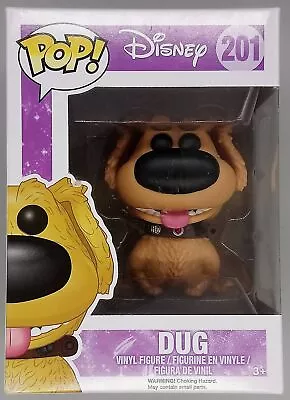 Buy Funko POP #201 Dug - Disney Up - Damaged Box Vaulted With Protector • 26.99£