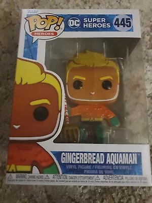 Buy Dc Comics Gingerbread Aquaman Funko Pop Figure 445 • 9.99£
