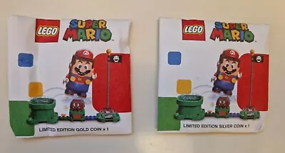 Buy LEGO Super Mario Gold And Silver Coins Limited Edition Very Rare • 11.99£