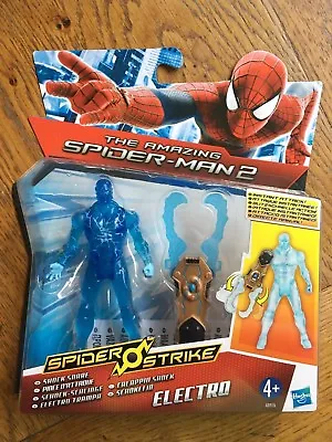 Buy Amazing Spider-Man 2 Spider Strike 3.75 Inch Figure - Shock Snare Electro New! • 5.99£
