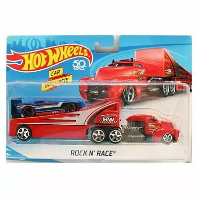 Buy 2021 Hot Wheels-super Rigs-rock N'race Truck Transporter+1car Original Mattel • 20.47£
