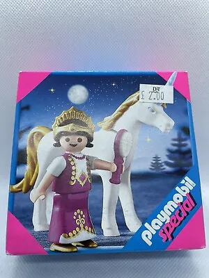 Buy 2005 Playmobil 4645 Unicorn And Princess  Retired Discontinued New Old Stock • 21.49£