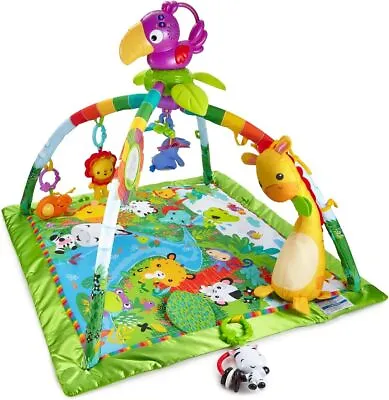 Buy Fisher-Price Rainforest Music & Lights Deluxe Gym, Baby Gym With Lights,...  • 90.29£