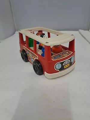 Buy Fisher Price Play Family Minibus With Figures Vintage Toy 1970s • 13.99£