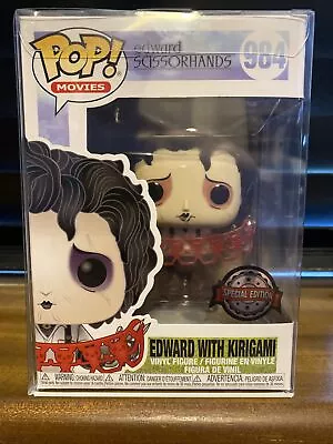 Buy Funko Pop Movies Edward Scissorhands With Kirigami #984 Special Ed. In Protector • 25£