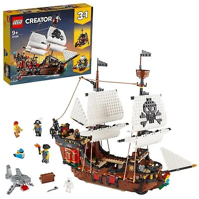 Buy LEGO 31109 Creator 3in1 Pirate Ship Toy With Inn & Skull Island, Gift For Kid... • 119.99£