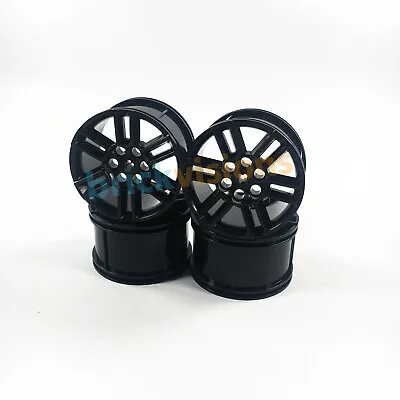 Buy Custom 4 Pcs Black(not Chrome) Rims Wheels 49294 For Lego 42110 42125 MOC Cars • 10.26£