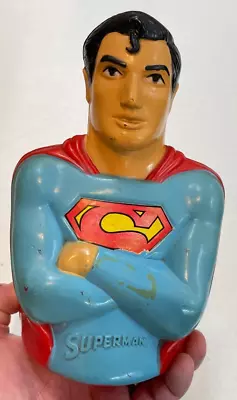 Buy Superman Plastic Bank & Stopper 1974 Mego Corp DC Comics Collectible Rare • 90.62£