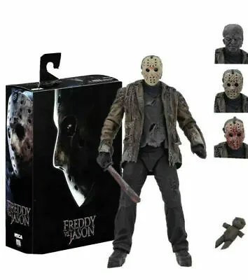 Buy NECA Horror Freddy VS Jason Action Figure 7  Jason Voorhees Deluxe (NEW BOXED) • 34.99£
