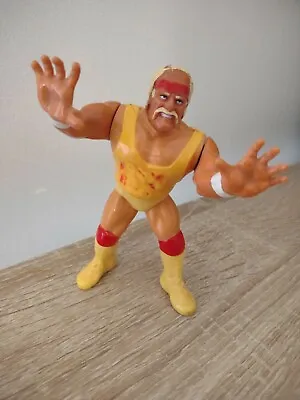 Buy Hulk Hogan Hasbro 1990 Figure WWE WWF Loose • 10£