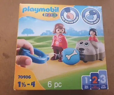Buy Playmobil 123 70406 Dog Train Car Set. 6 Pieces. Ages 1.5 - 4 Years. 2 Figures. • 9.99£