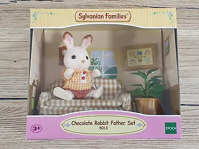 Buy Sylvanian Families 5013 Chocolate Rabbit Father SET Living Room Sofa - NEW In Original Packaging! • 21.62£