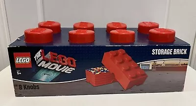 Buy RED 8 STUDDED LARGE LEGO BRICK STACKING STORAGE BOX  50 X 25 X 15cms New In Box • 39.99£