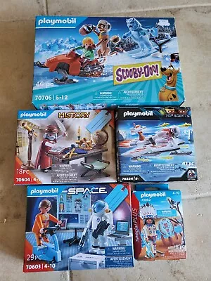 Buy Playmobil New In Box Bundle Scooby Doo 70706 Space 70234 70603 History 70604 • 29.99£
