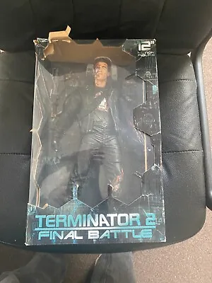 Buy Neca Reel Toys Terminator 2 T-800 Final Battle 12  Action Figure Original Box • 154.99£