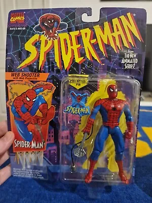 Buy Spiderman Animated Series Web Shooter Spiderman Figure Toybiz 1994 • 60£