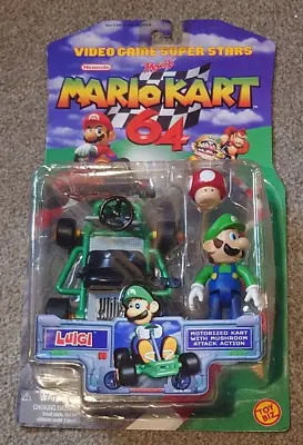 Buy Toy Biz Nintendo Mario Kart 64 Luigi Figure With Kart • 249.99£